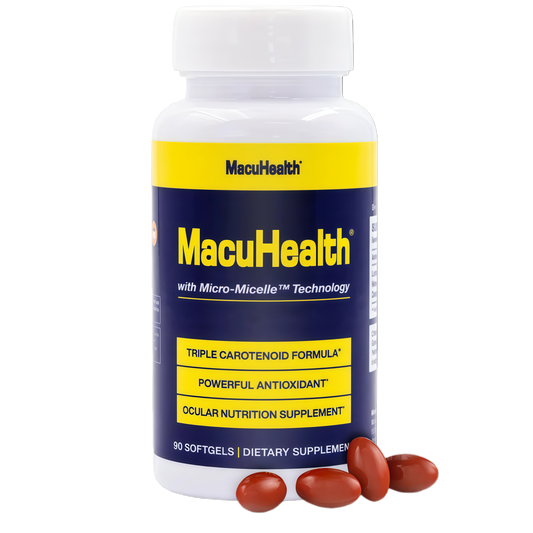 Macuhealth Triple Carotenoid Formula - Eye Vitamins for Adults - 90 Softgels, 3 Month Supply